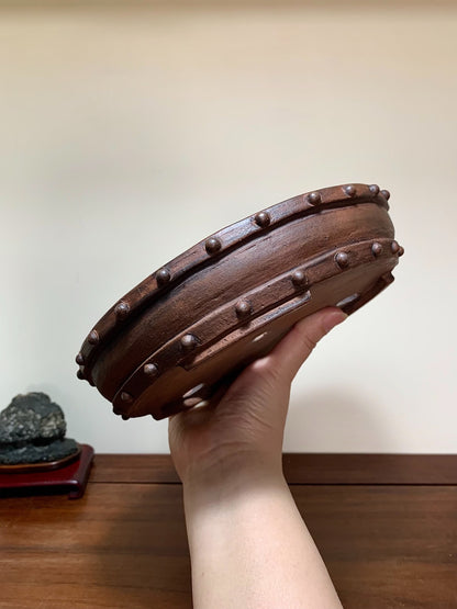 Fuzhou, Two Studded, Perfectly Round, Japanese Bonsai Pot