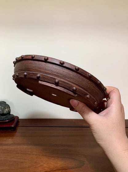 Fuzhou, Two Studded, Perfectly Round, Japanese Bonsai Pot