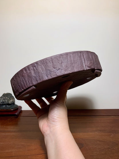 Matsu-Sen-Yaki, Tree-Grain Patterned in Nanban Style, Japanese Flower Pot