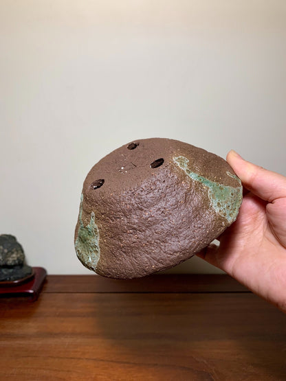 Ryūkaku, Nanban Pot, Fired in a柴 Kiln