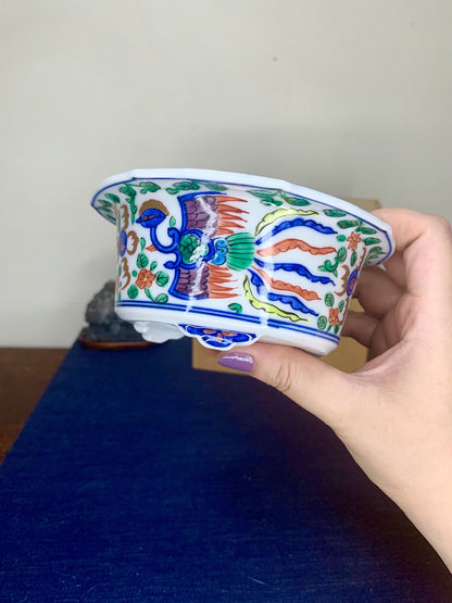 Shou Ami Enamelled Phoenix Pot