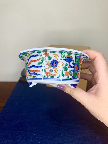 Shou Ami Enamelled Phoenix Pot