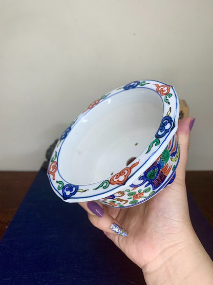 Shou Ami Enamelled Phoenix Pot