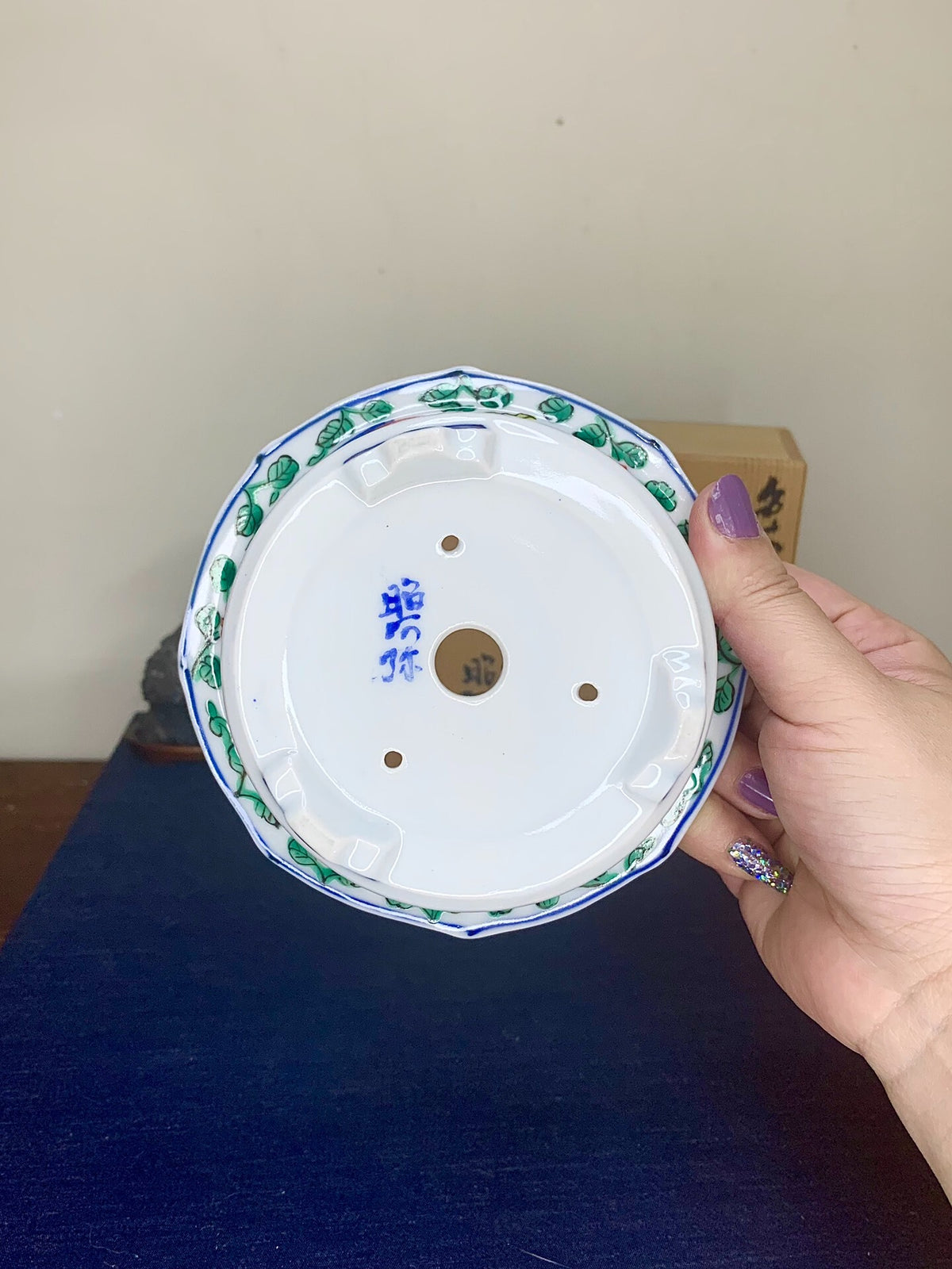 Shou Ami Enamelled Phoenix Pot