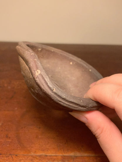 Echizen Bunsan Hand-Pinched Nanban Irregular Pot