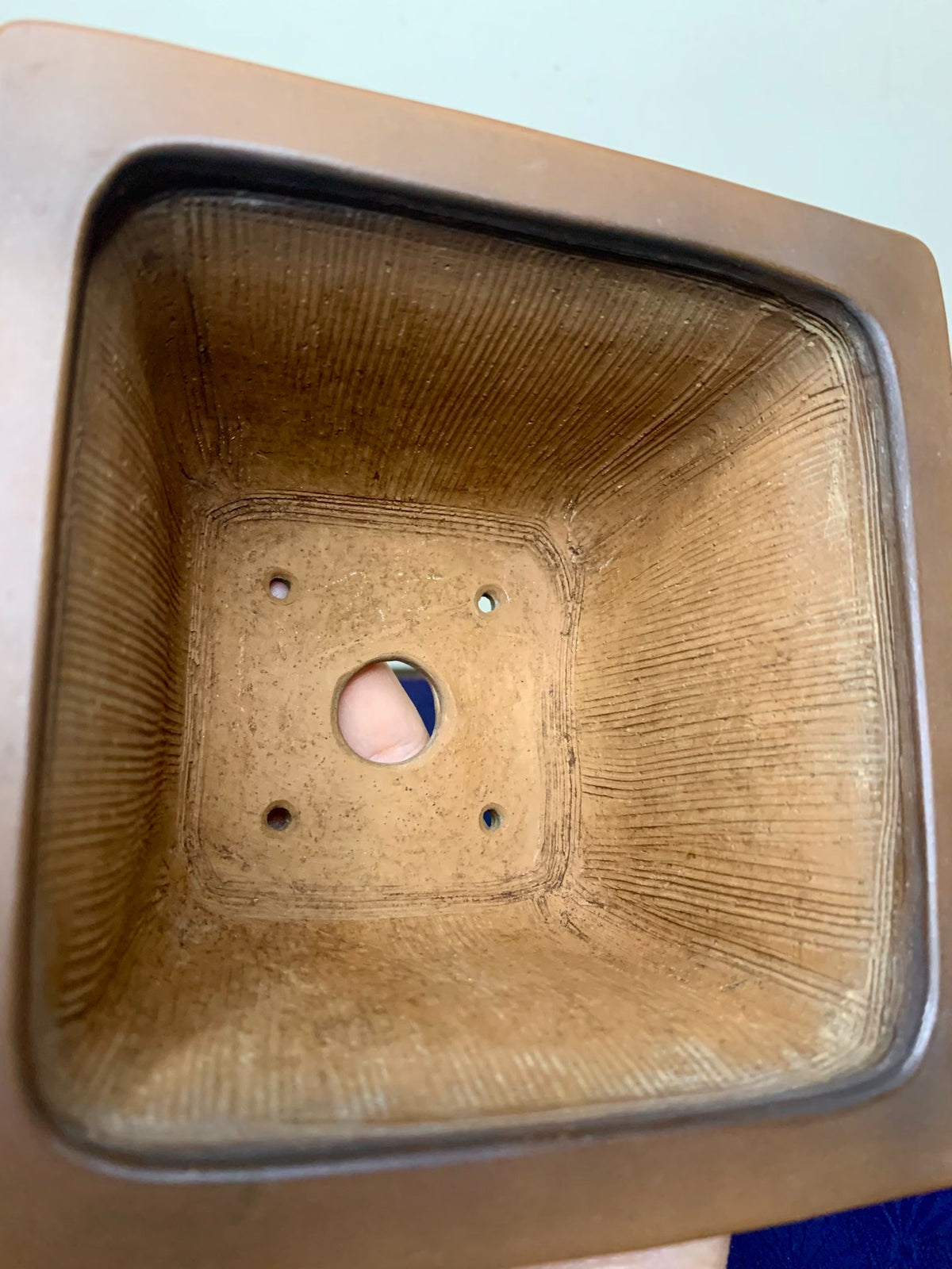 Incised Four-Sided Panels with Poems and Landscape, Pot by Bigei