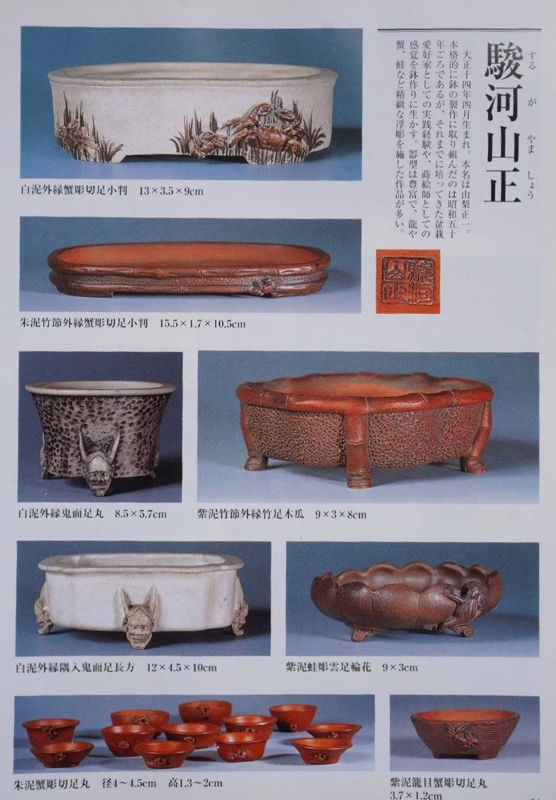 Sangōzan Masahiro, Relief-Carved Frog and Lotus Leaf Pot