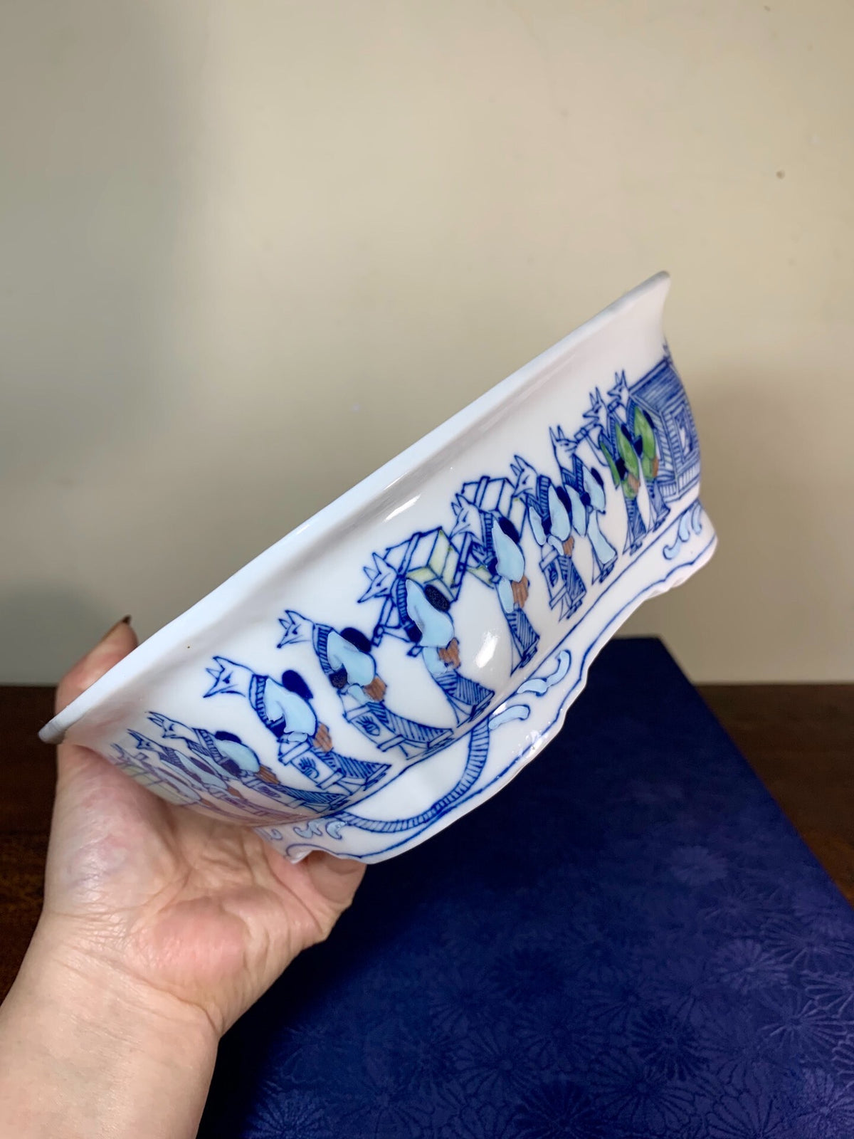Classic Subject Japanese Bonsai Pot by Sakuyama