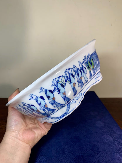 Classic Subject Japanese Bonsai Pot by Sakuyama