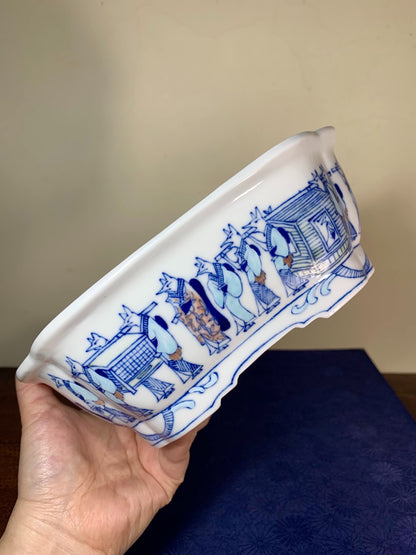 Classic Subject Japanese Bonsai Pot by Sakuyama