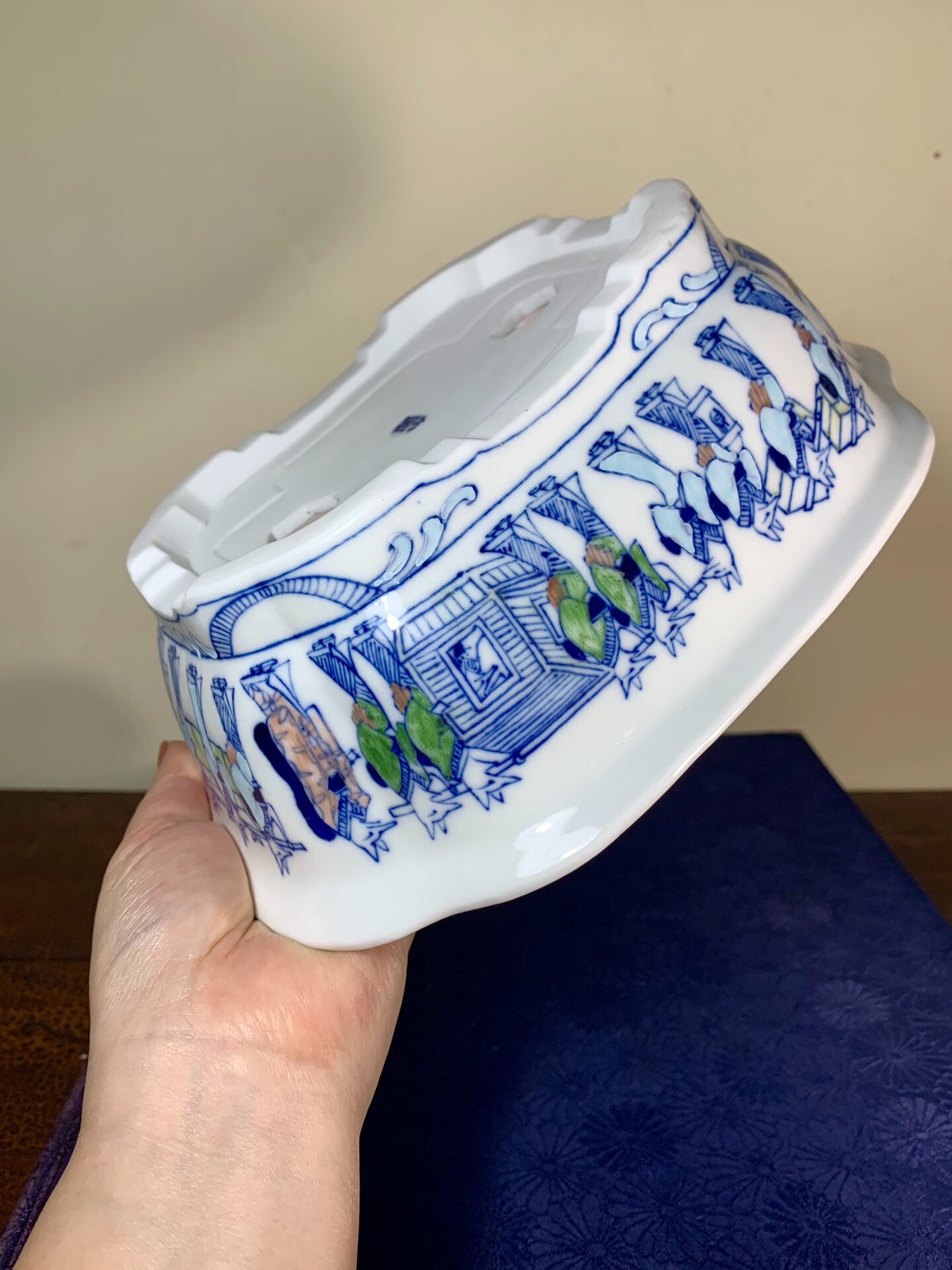 Classic Subject Japanese Bonsai Pot by Sakuyama