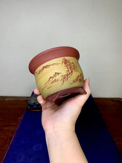 Tokaido Gojusanji Kei Nihon Bonsai Pot by Bigei