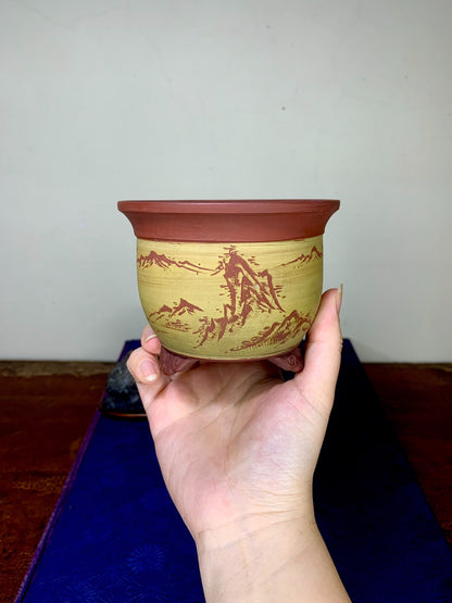 Tokaido Gojusanji Kei Nihon Bonsai Pot by Bigei