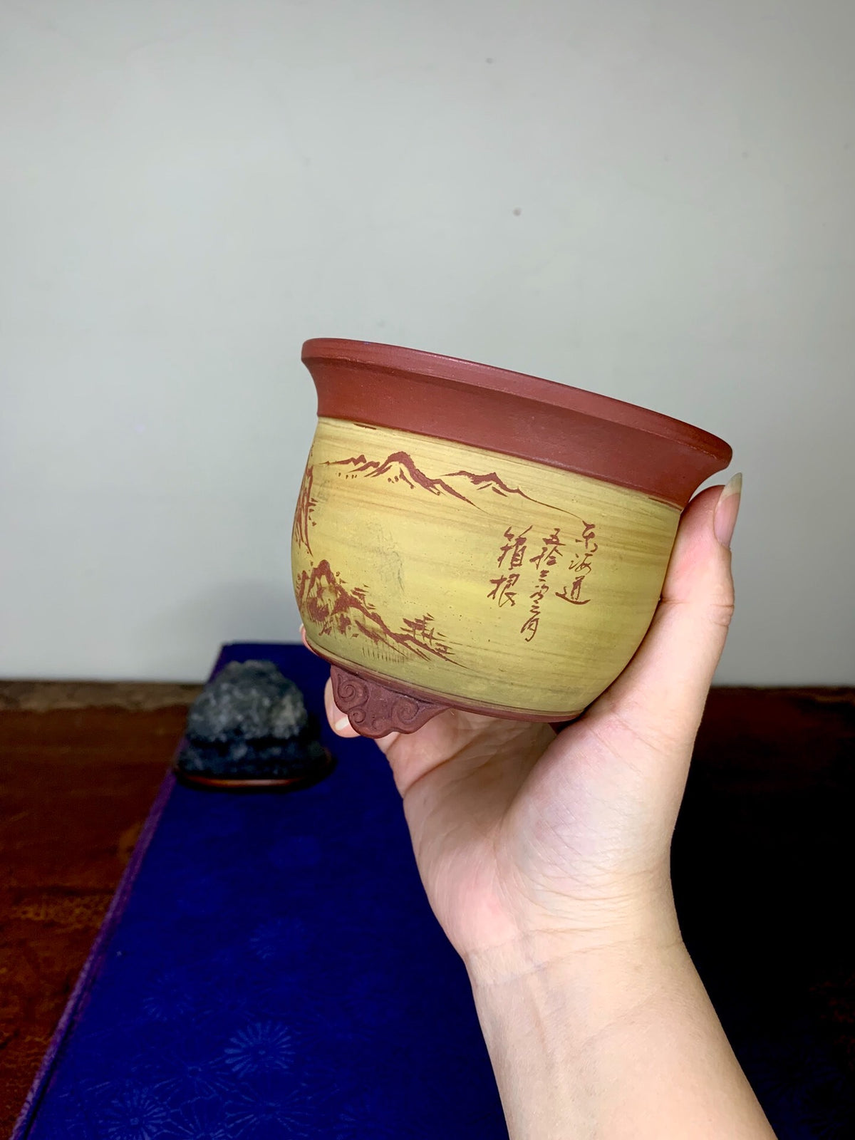 Tokaido Gojusanji Kei Nihon Bonsai Pot by Bigei