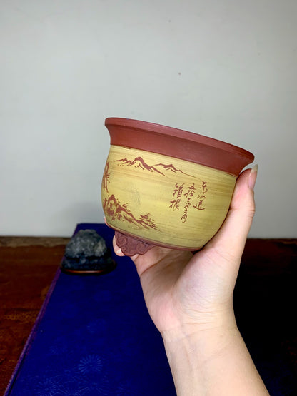Tokaido Gojusanji Kei Nihon Bonsai Pot by Bigei