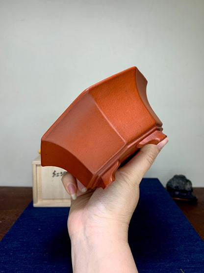 壹兴 Shudei Red Clay Octagonal Pot