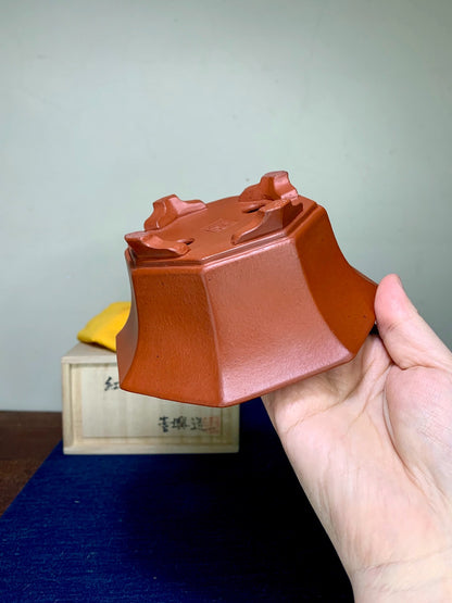 壹兴 Shudei Red Clay Octagonal Pot