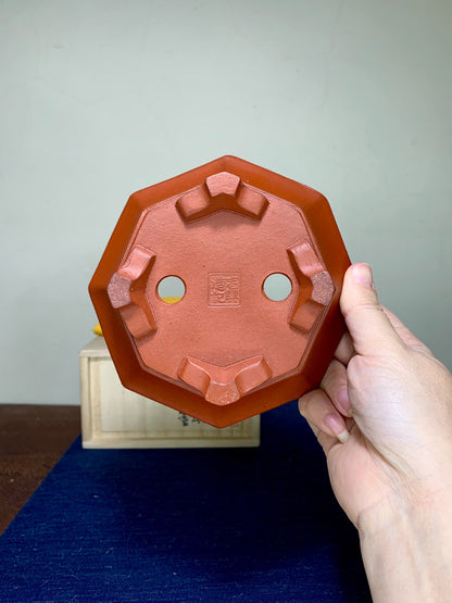 壹兴 Shudei Red Clay Octagonal Pot