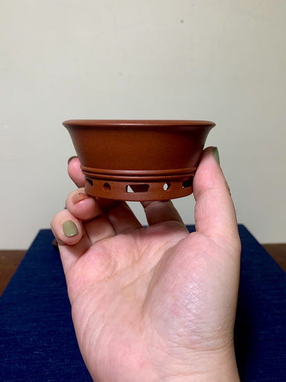 Sato-Ro, Double-Looped Knob, Small Footed Japanese Pot