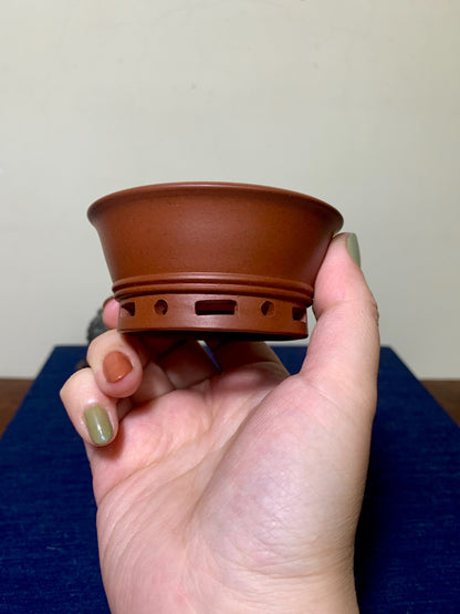 Sato-Ro, Double-Looped Knob, Small Footed Japanese Pot
