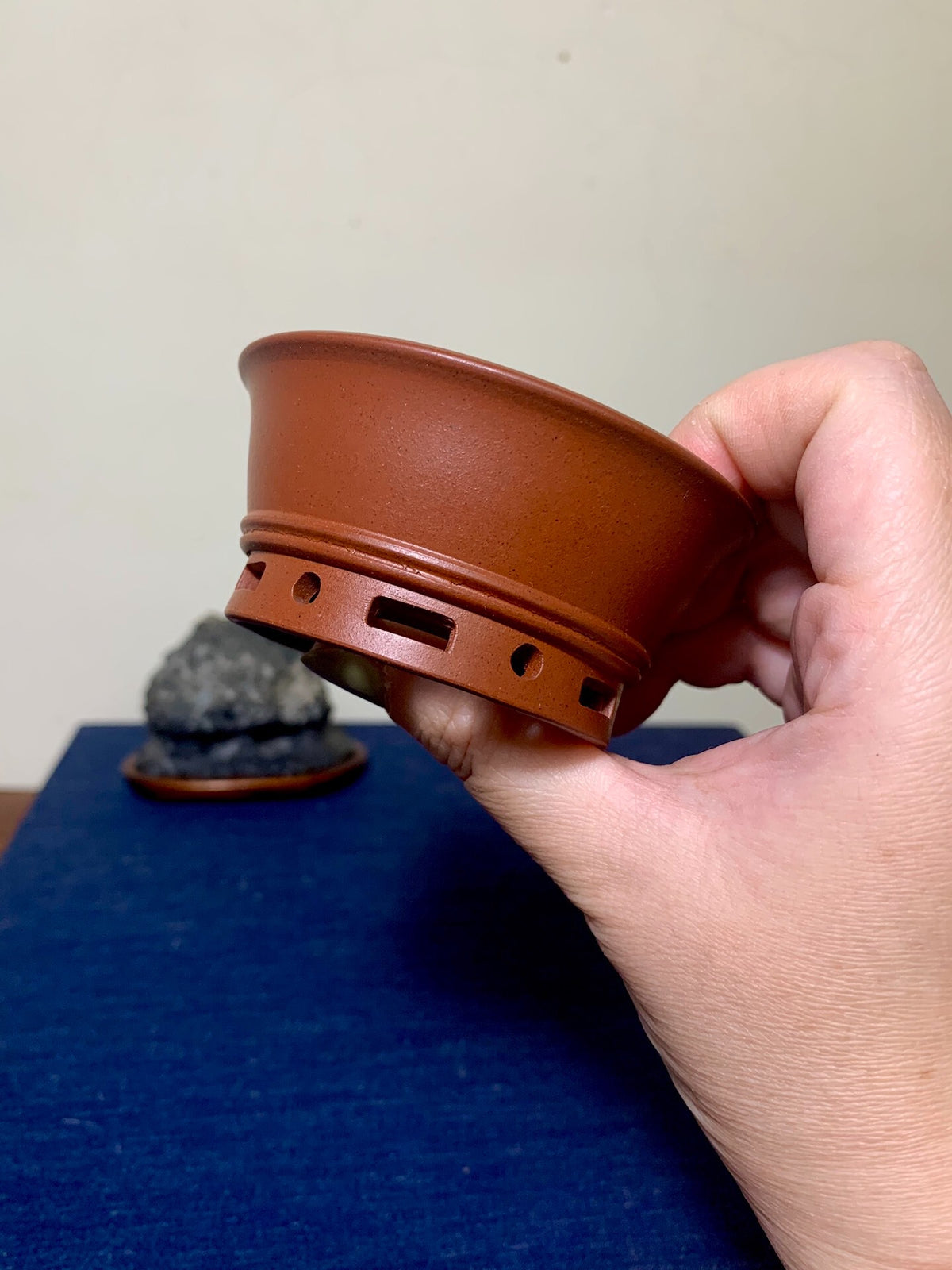 Sato-Ro, Double-Looped Knob, Small Footed Japanese Pot