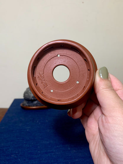 Sato-Ro, Double-Looped Knob, Small Footed Japanese Pot