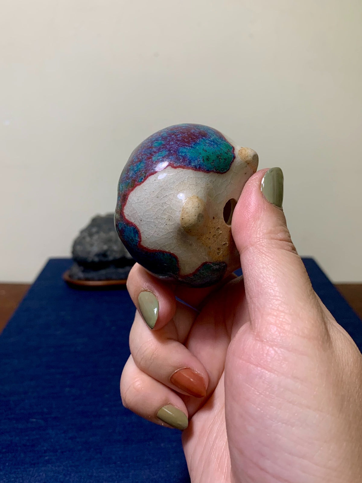 Konayama No Shinshin, Hand-Pinched Small Round Pot