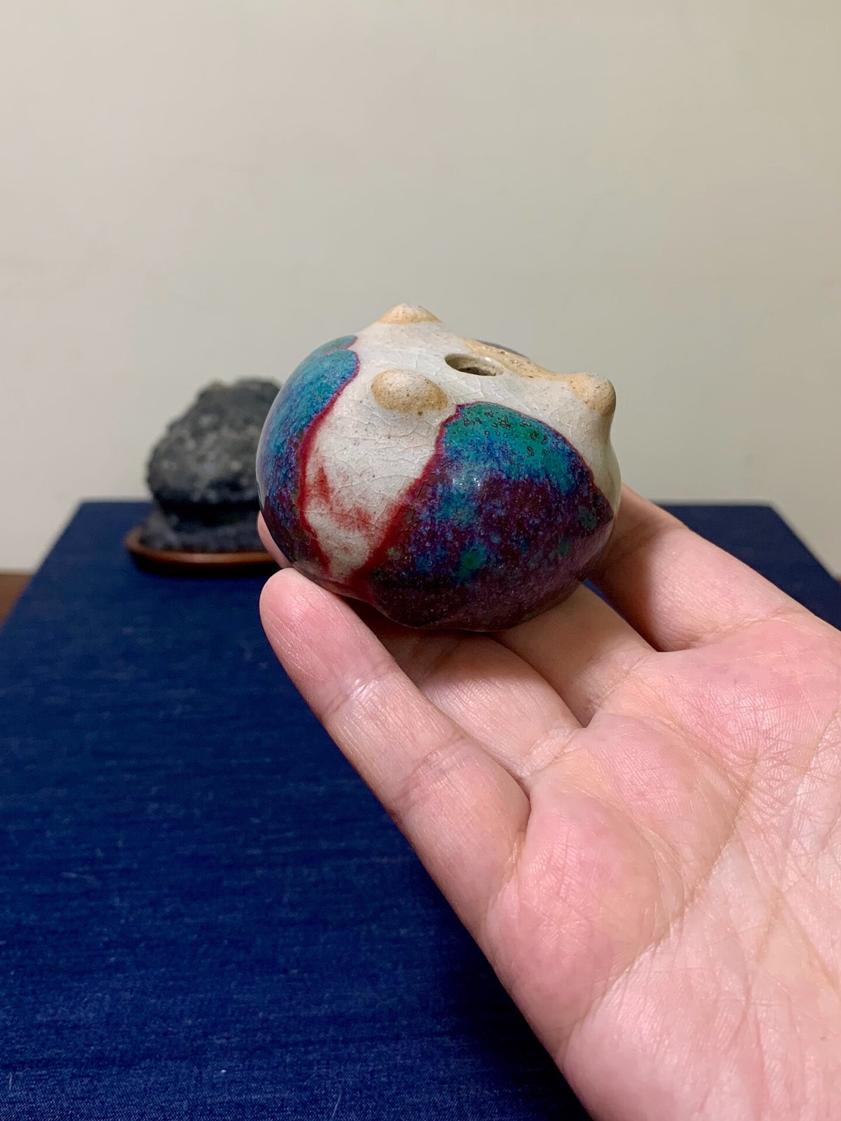 Konayama No Shinshin, Hand-Pinched Small Round Pot
