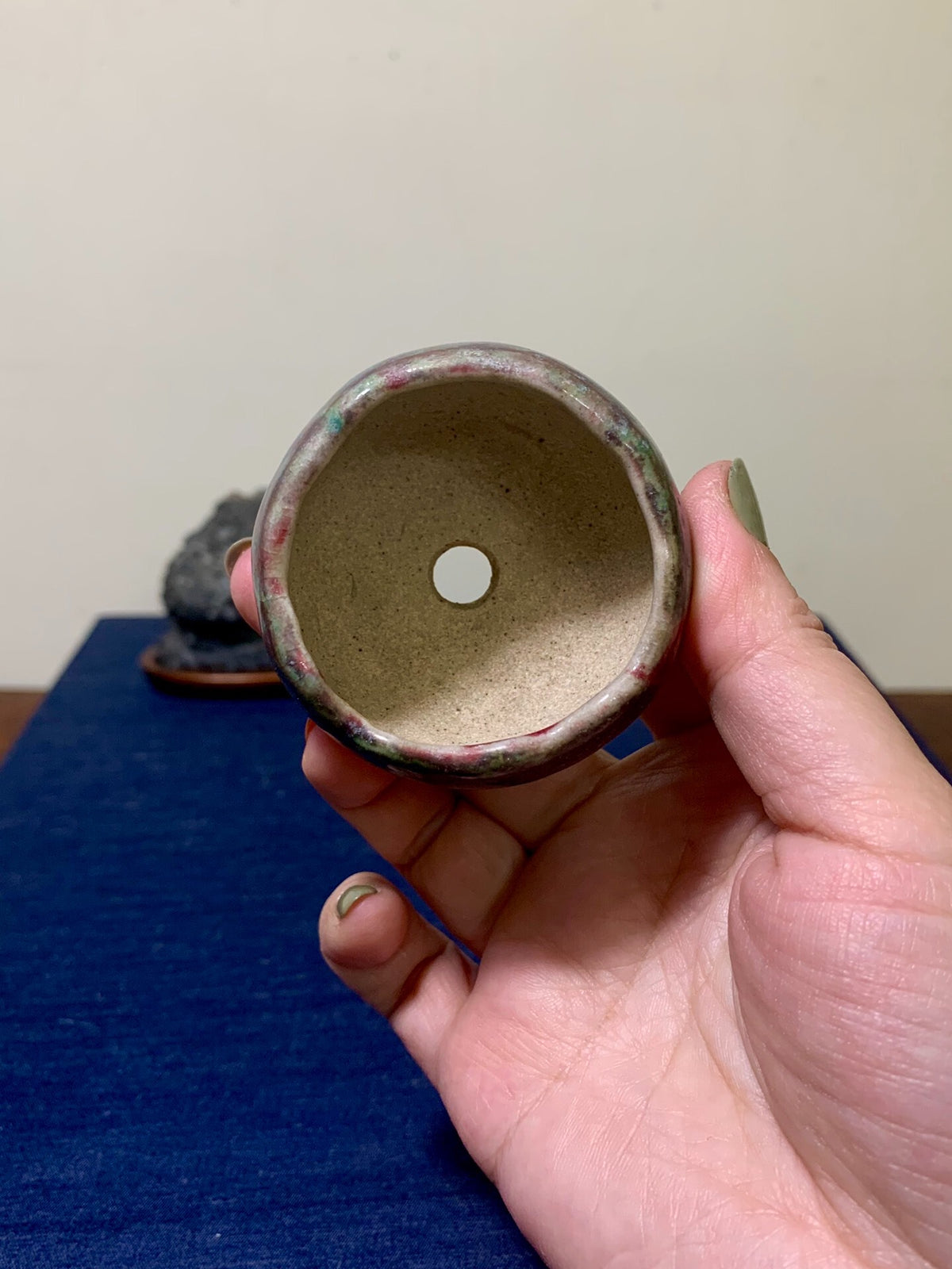 Konayama No Shinshin, Hand-Pinched Small Round Pot