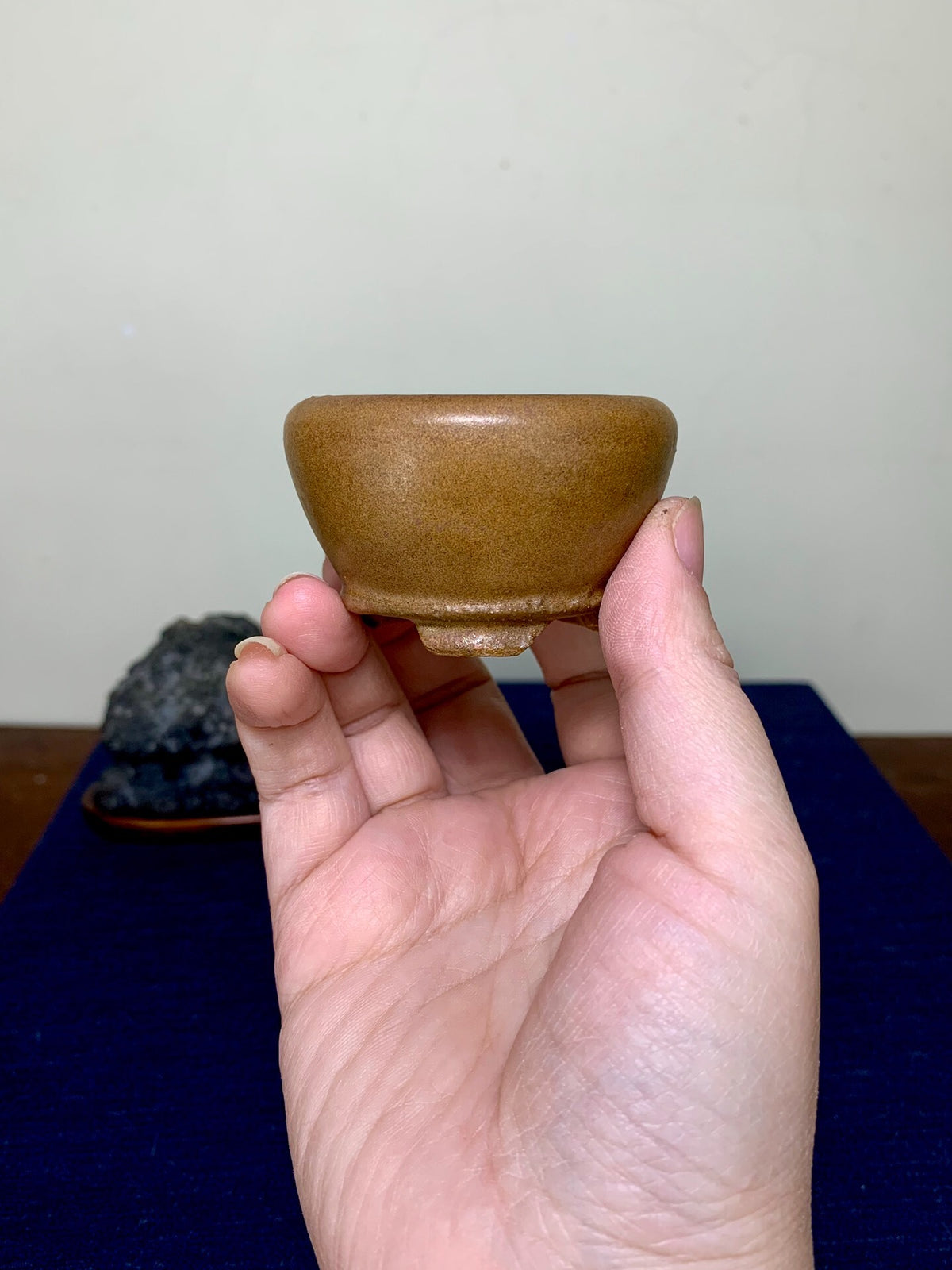 平安安云 Classic Soba Glaze Small Round Pot
