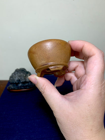 平安安云 Classic Soba Glaze Small Round Pot