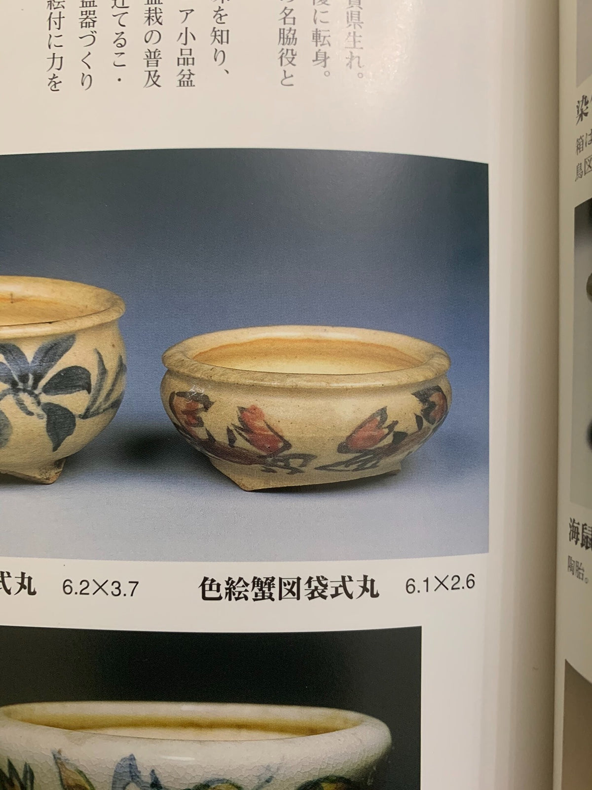 Classic Enamelled Crab Japanese Bonsai Pot by Nakamura Shō