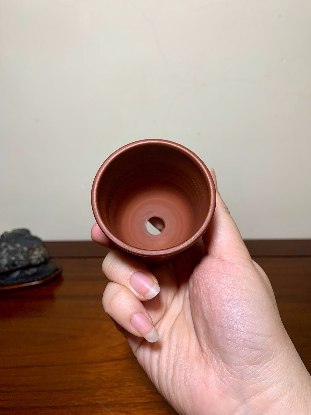 Shou Hachi Shudei Incised Cylindrical Pot Japanese Bonsai Pot