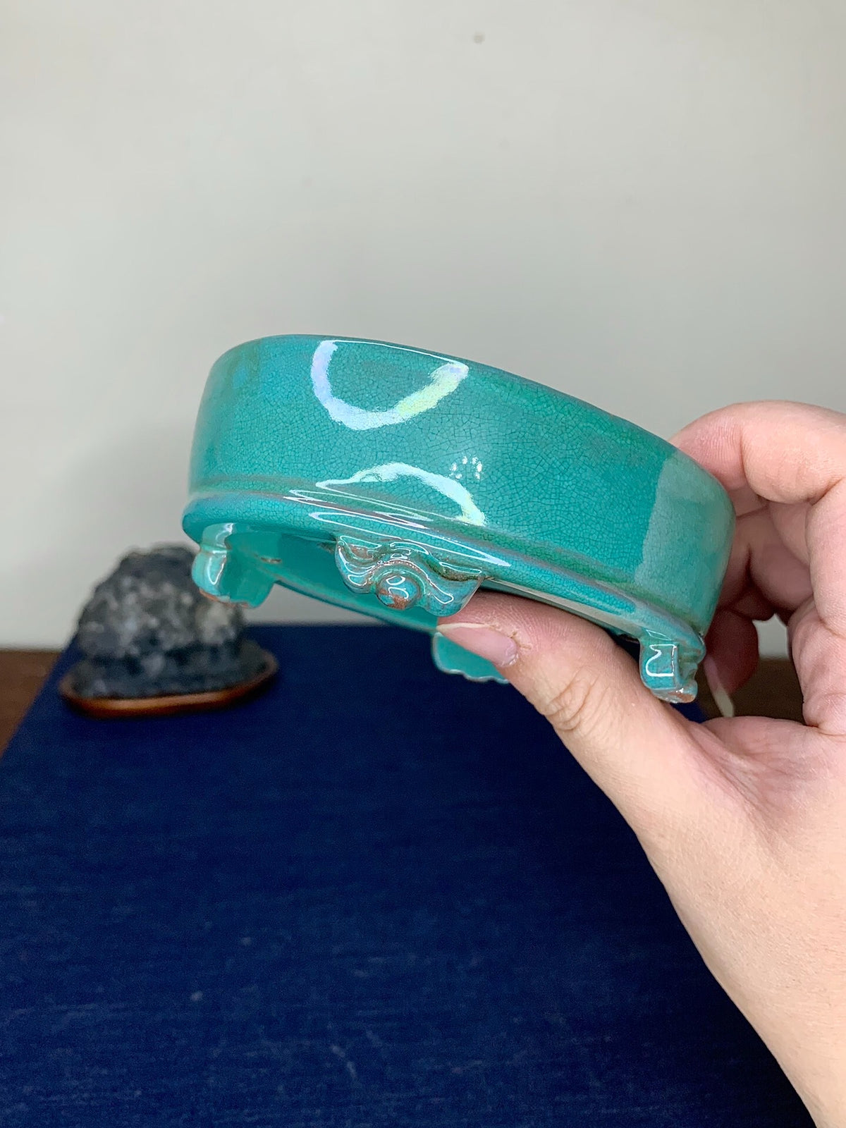 Chun Yatang Cloud Feet Oval Japanese Pot