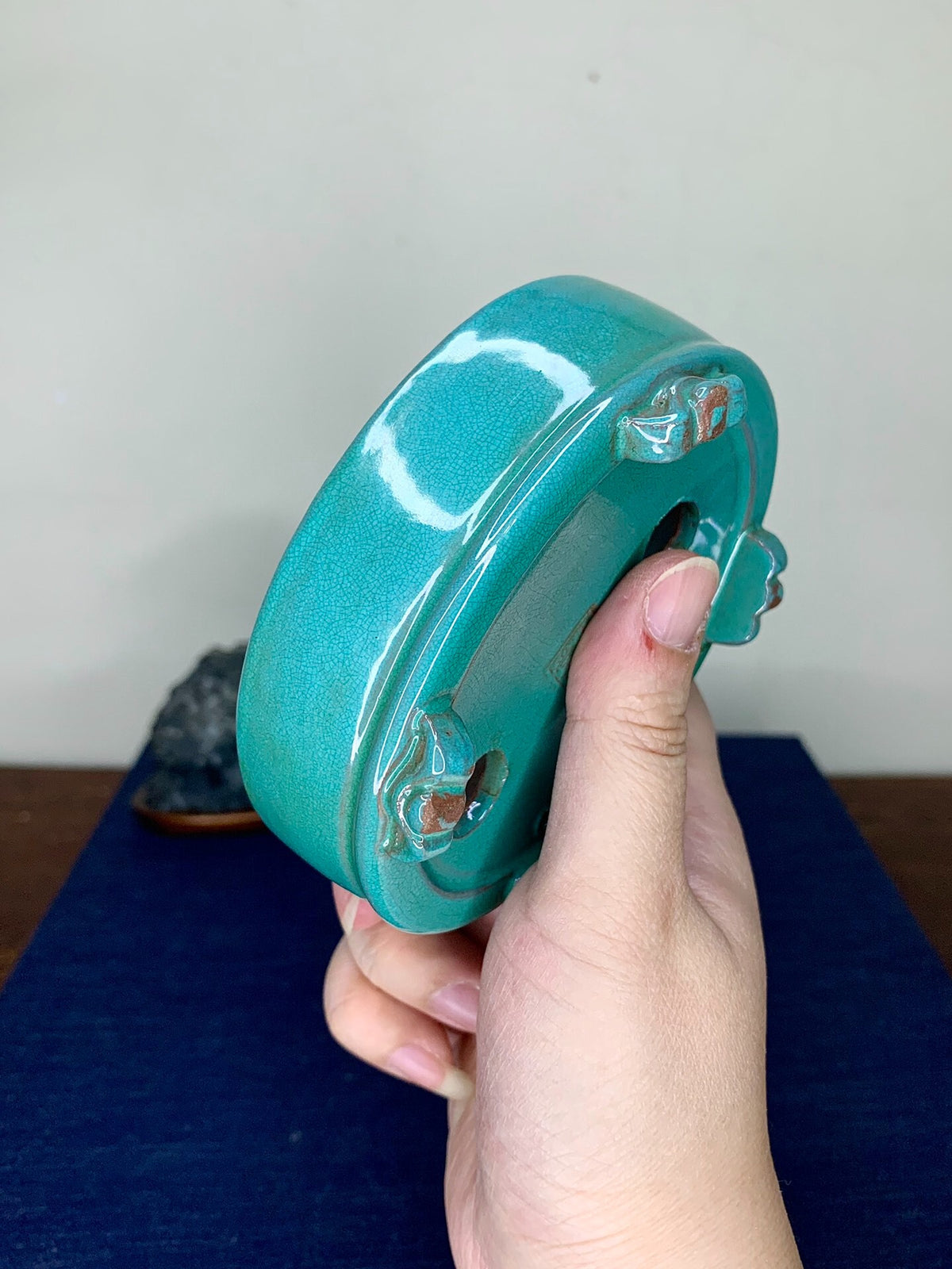 Chun Yatang Cloud Feet Oval Japanese Pot
