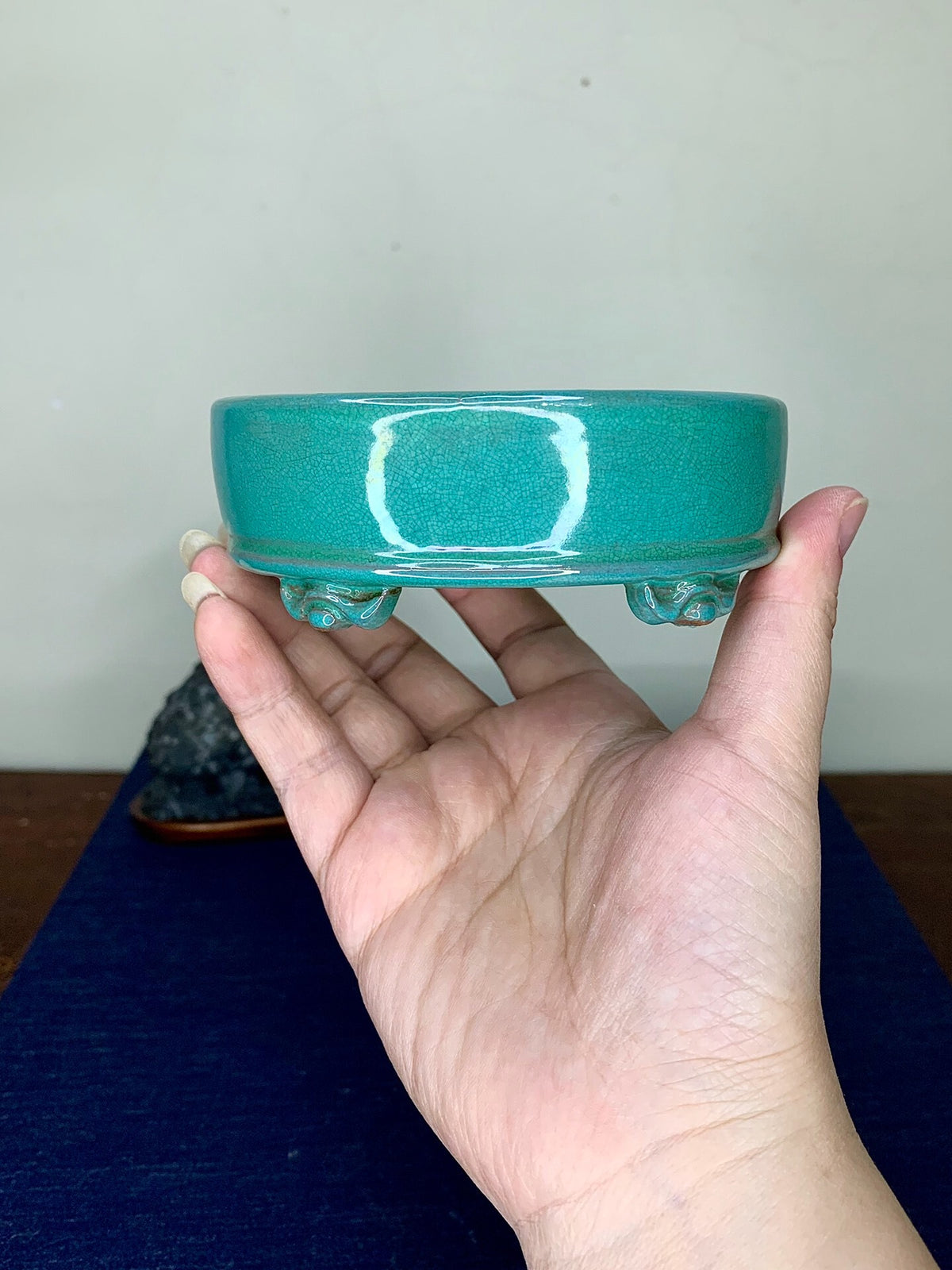 Chun Yatang Cloud Feet Oval Japanese Pot