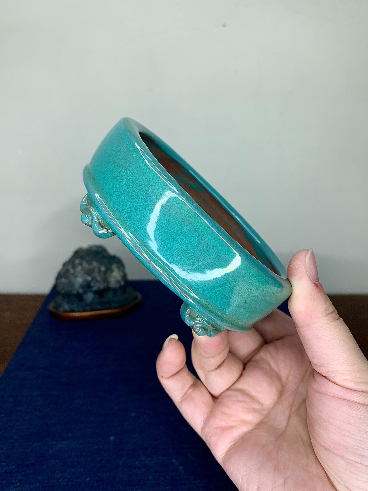 Chun Yatang Cloud Feet Oval Japanese Pot