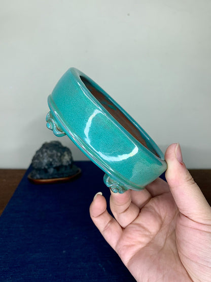 Chun Yatang Cloud Feet Oval Japanese Pot