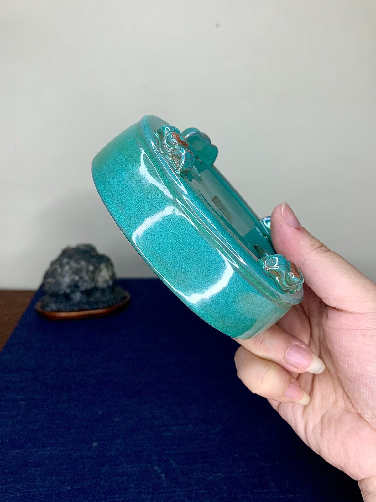 Chun Yatang Cloud Feet Oval Japanese Pot