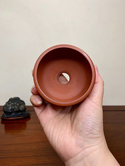 Shudei Lower Band Perfectly Round Japanese Pot by Tsuchikura Tōgen