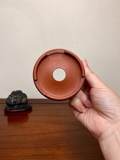 Shudei Lower Band Perfectly Round Japanese Pot by Tsuchikura Tōgen
