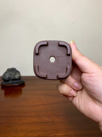 Return-Pattern Small Square Pot