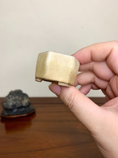 Hexagonal Pot with Cut Foot, Japanese Bonsai Pot by Kusayama
