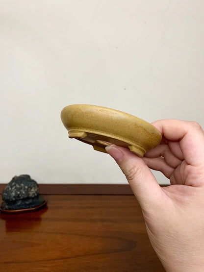 Heian Kōzan Soba Glaze, Cut-Footed Upright Round Japanese Pot