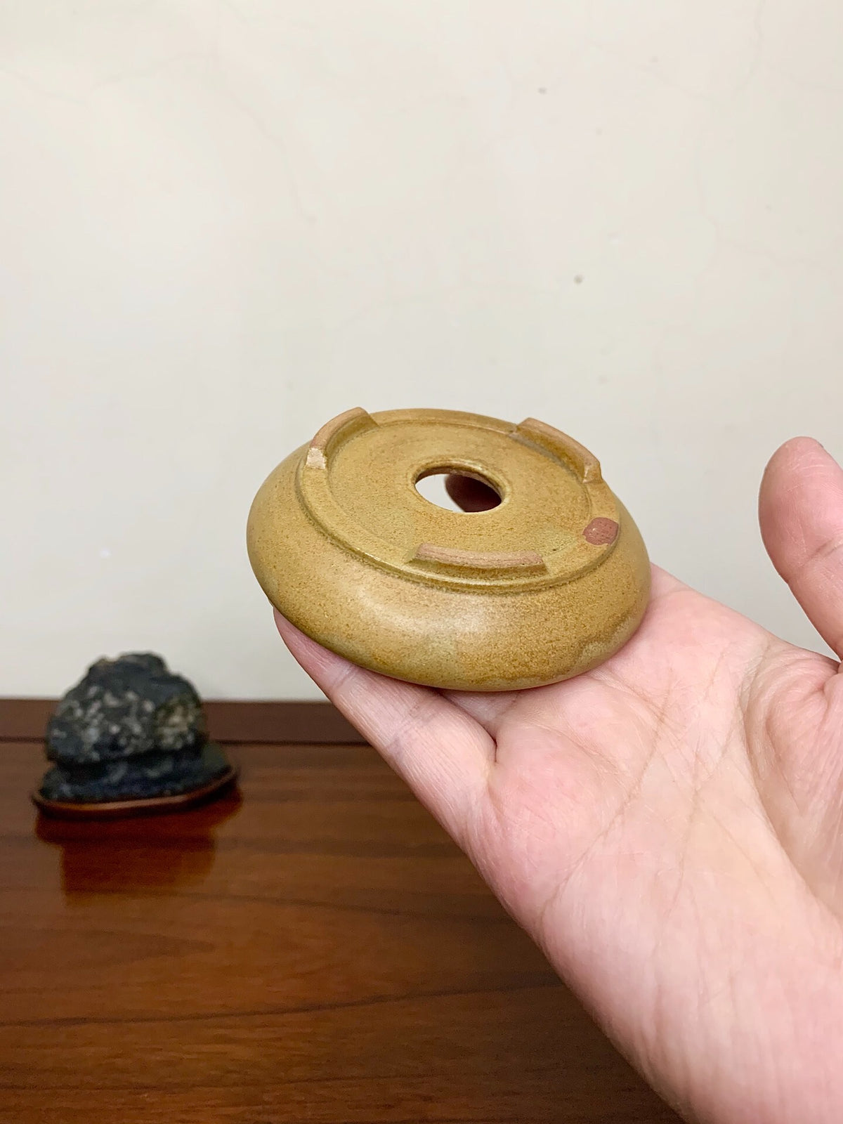 Heian Kōzan Soba Glaze, Cut-Footed Upright Round Japanese Pot