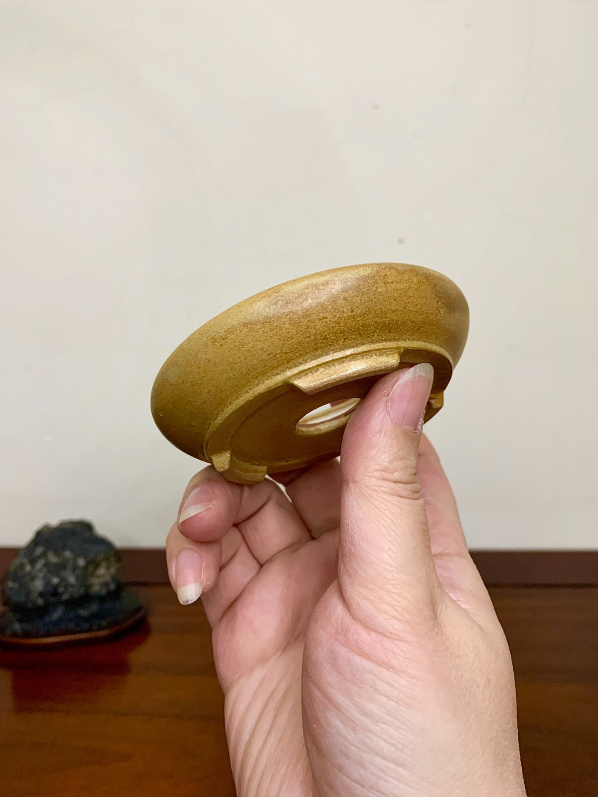 Heian Kōzan Soba Glaze, Cut-Footed Upright Round Japanese Pot