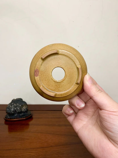 Heian Kōzan Soba Glaze, Cut-Footed Upright Round Japanese Pot