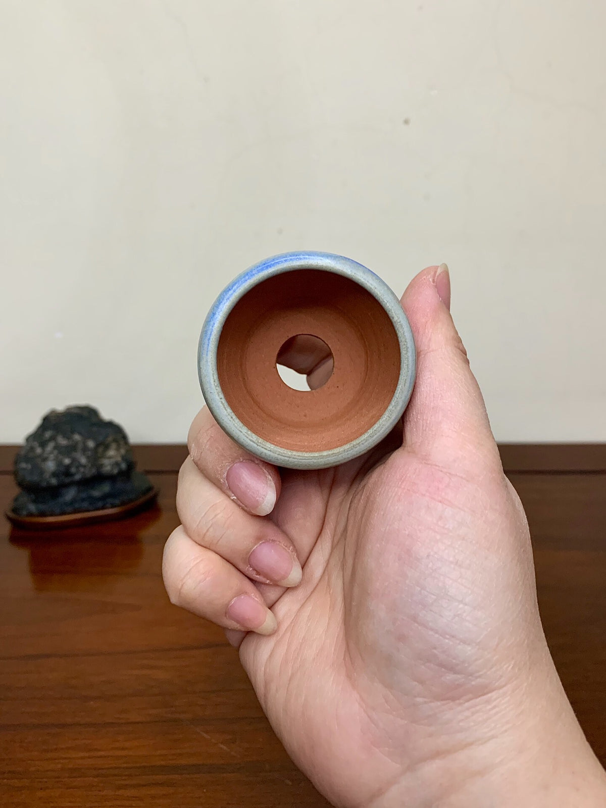 Heian Kōzan Classic Ruri Blue Kinyo Glaze Kiln-Transmuted Japanese Pot