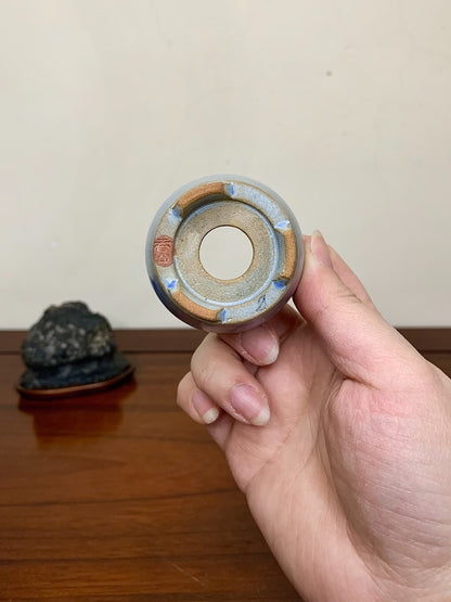 Heian Kōzan Classic Ruri Blue Kinyo Glaze Kiln-Transmuted Japanese Pot