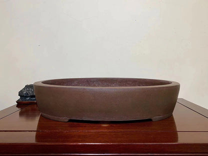 Shidei Oval Japanese Pot by Nakano Gyōzan